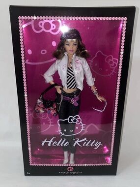 Mattel BARBIE HELLO KITTY DOLL Pop Culture Collection PINK LABEL L4687 NRFP